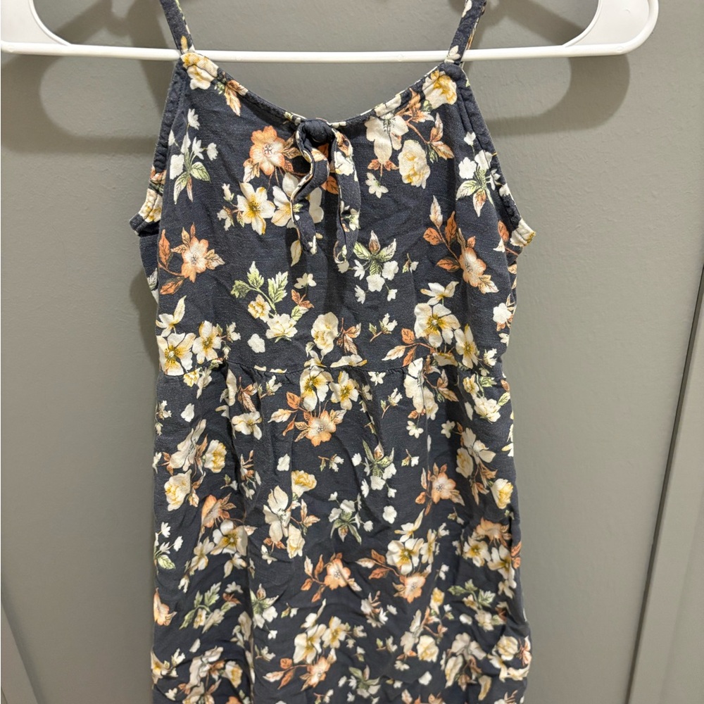 Wonder Nation Gray Floral Dress
